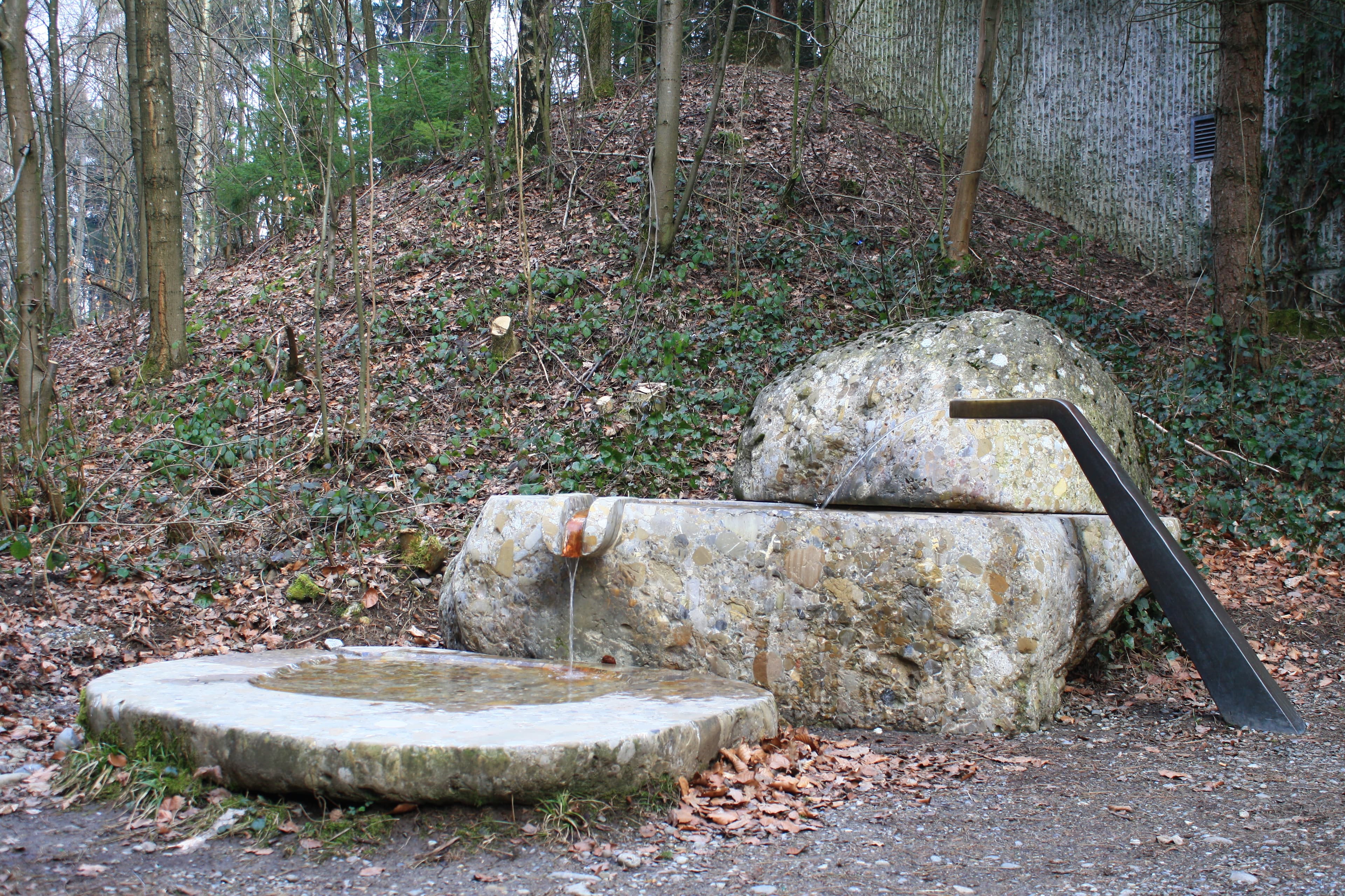 Reservoir/Pumpwerk Waidberg on Käferberg-Waidberg hill in Zürich (Switzerland)