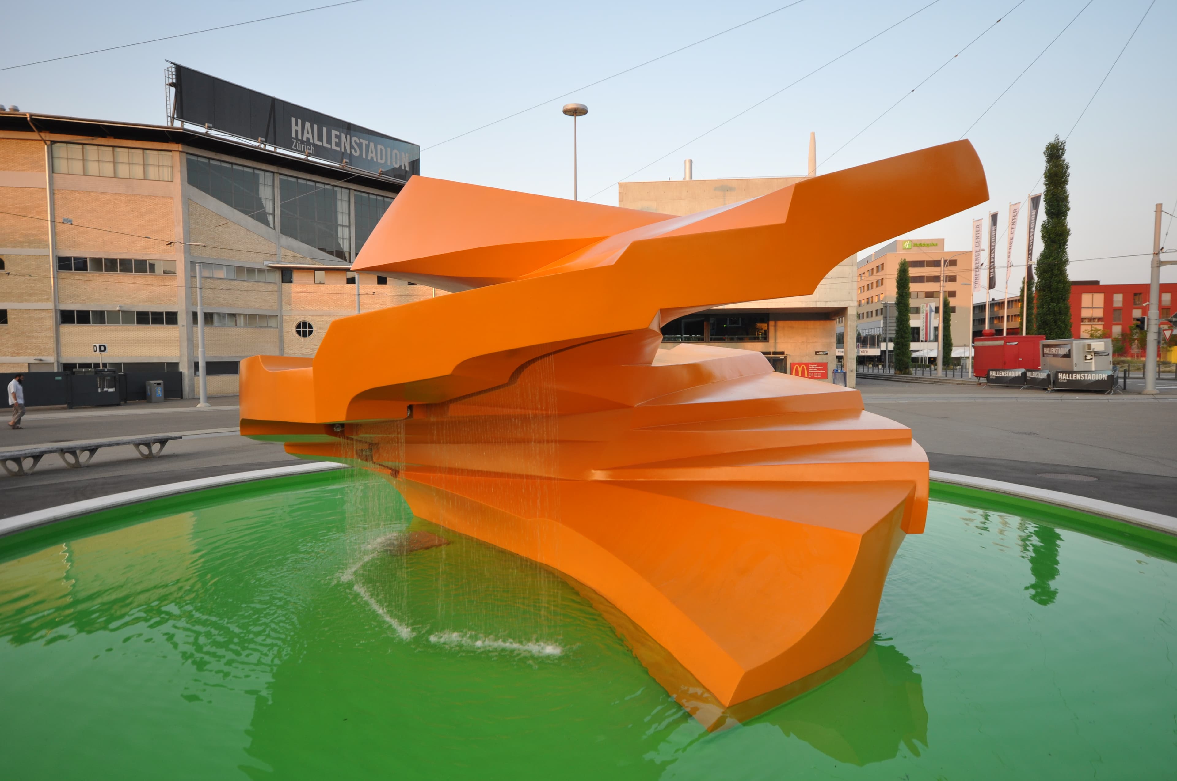 Sirius (Fountain) of Swiss Artist Annemie Fontanta in Oerlikon, Zurich, Switzerland