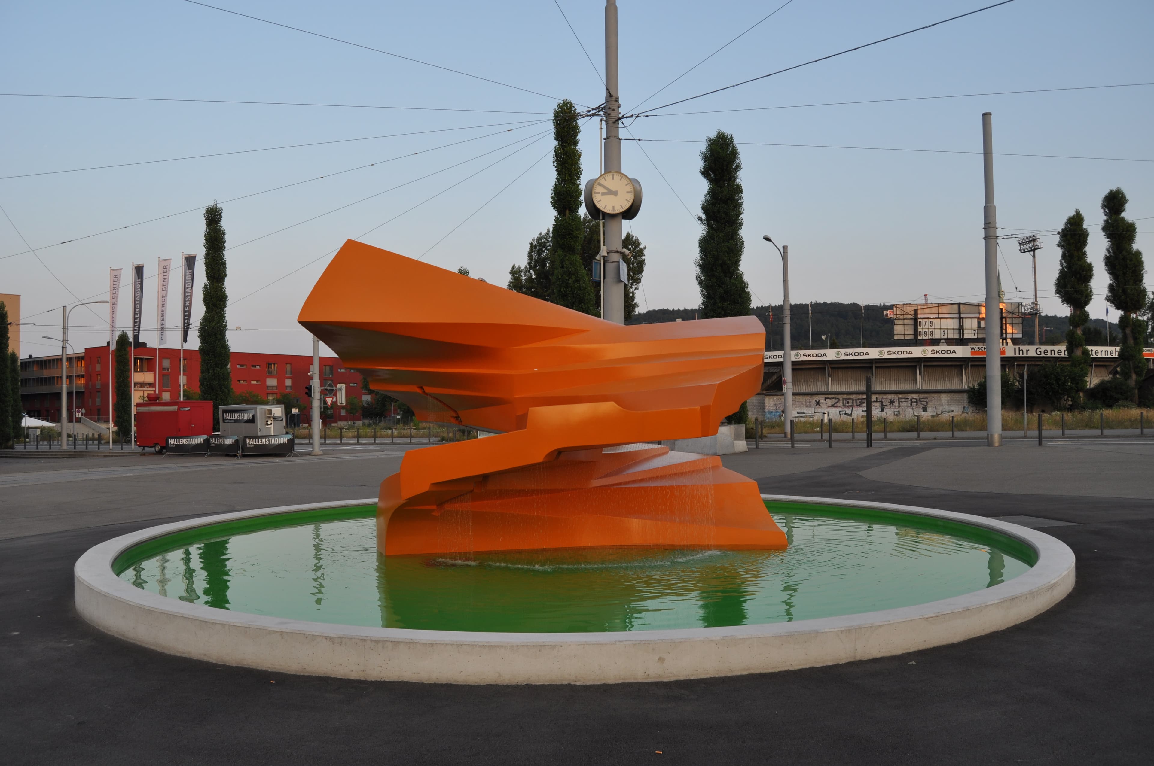 Sirius (Fountain) of Swiss Artist Annemie Fontanta in Oerlikon, Zurich, Switzerland