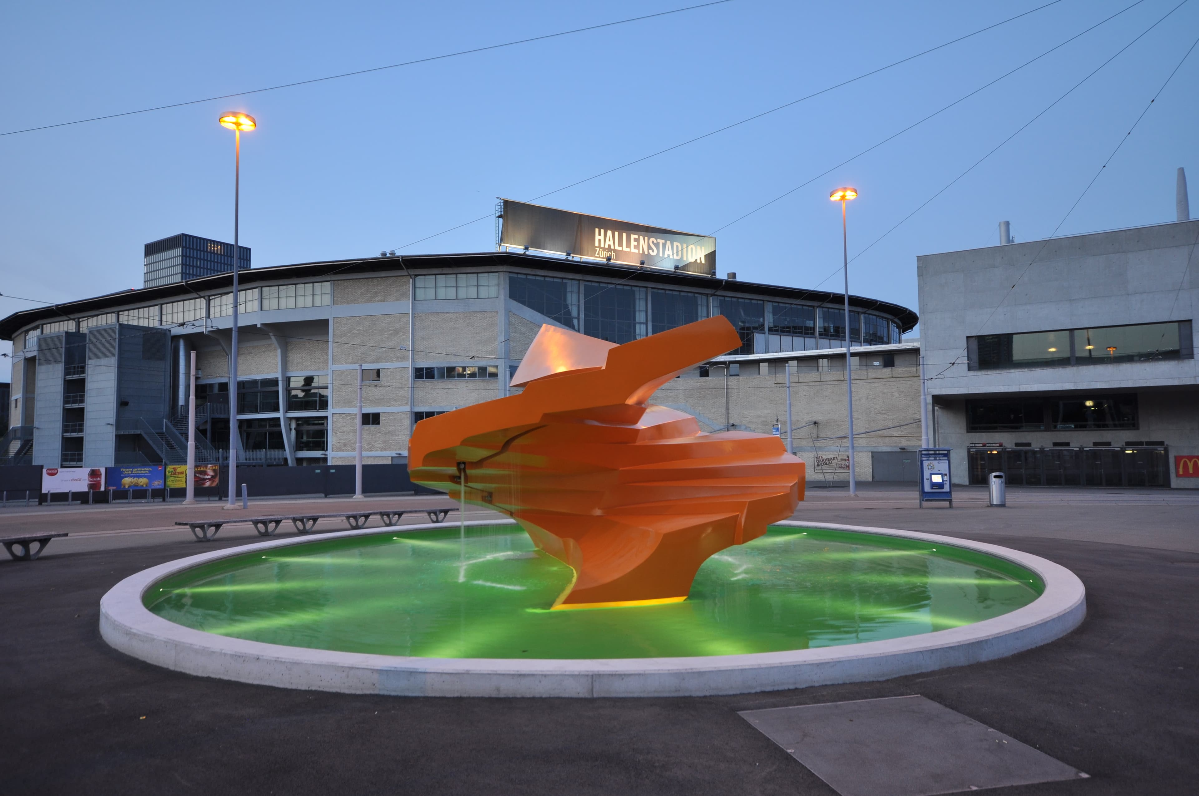 Sirius (Fountain) of Swiss Artist Annemie Fontanta in Oerlikon, Zurich, Switzerland