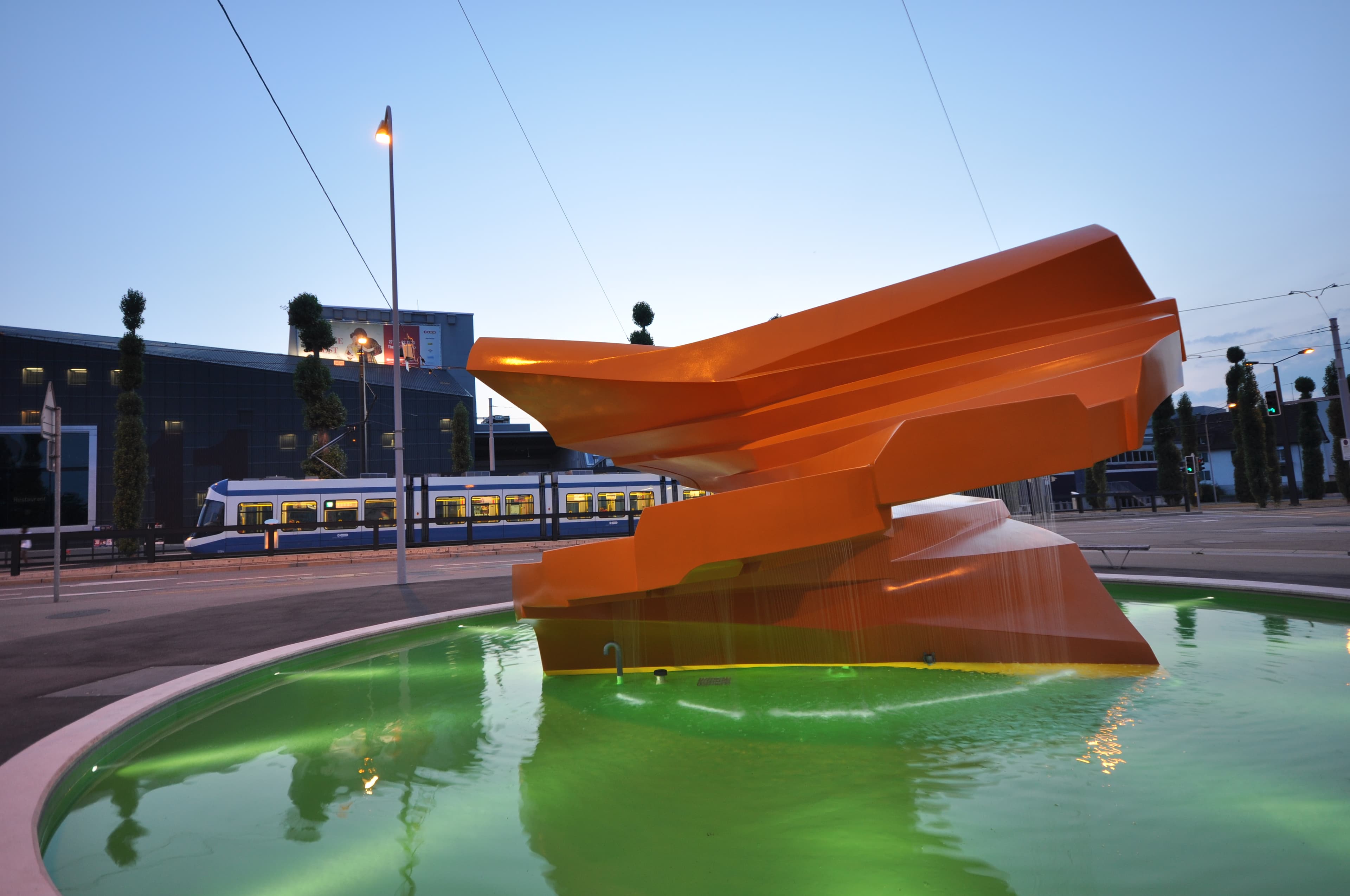 Sirius (Fountain) of Swiss Artist Annemie Fontanta in Oerlikon, Zurich, Switzerland