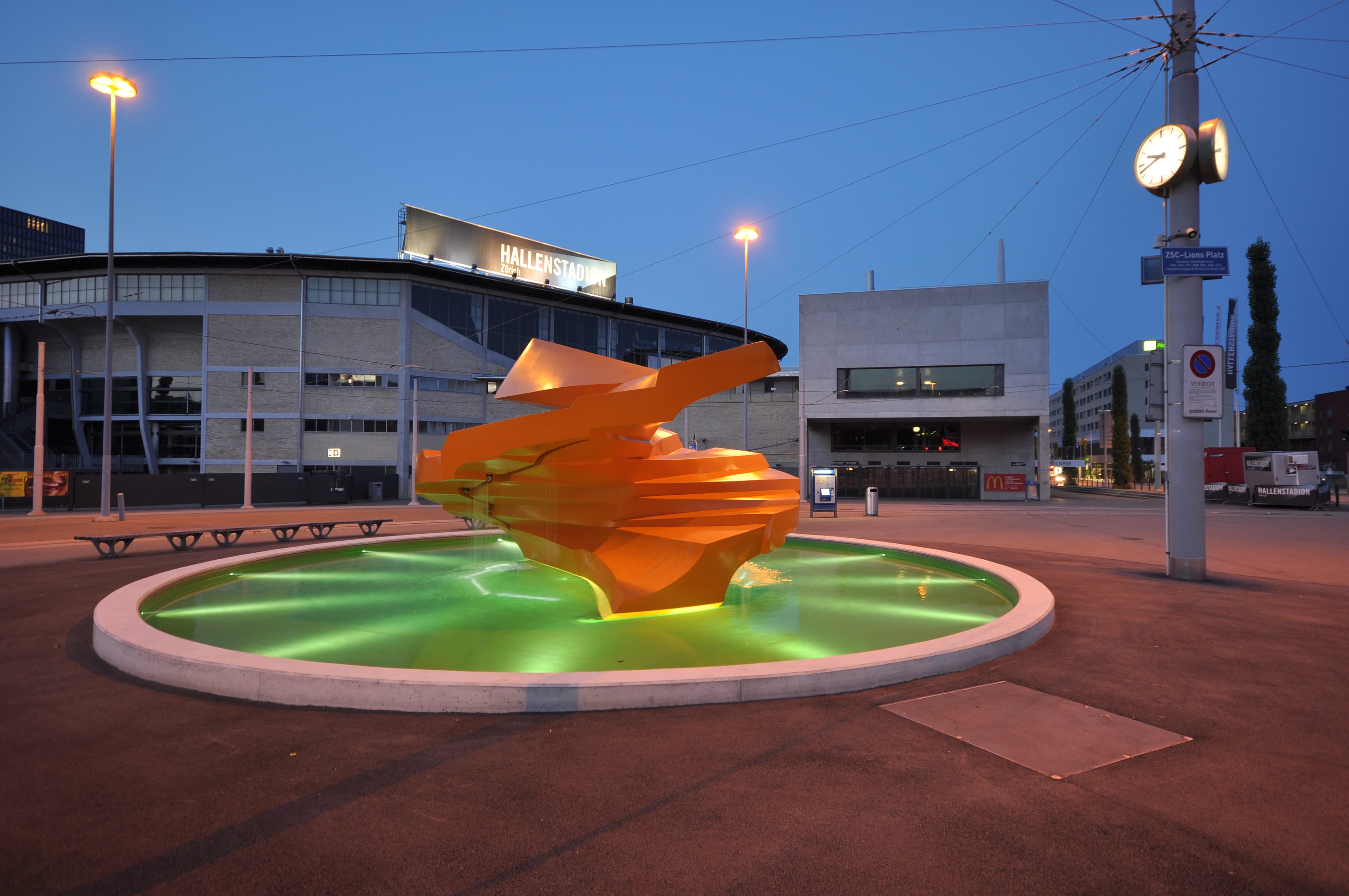 Sirius (Fountain) of Swiss Artist Annemie Fontanta in Oerlikon, Zurich, Switzerland