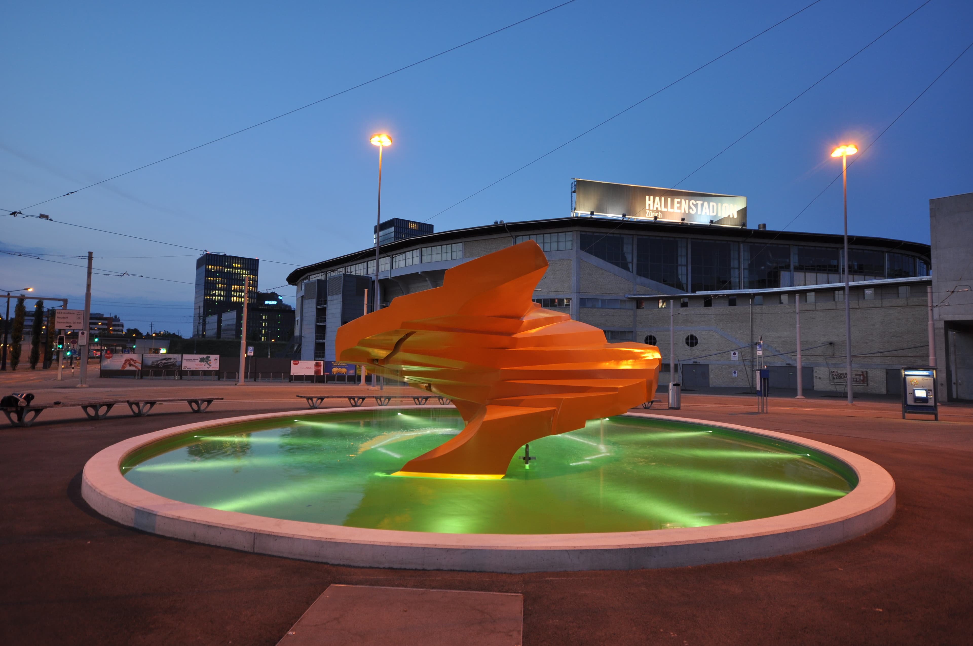 Sirius (Fountain) of Swiss Artist Annemie Fontanta in Oerlikon, Zurich, Switzerland