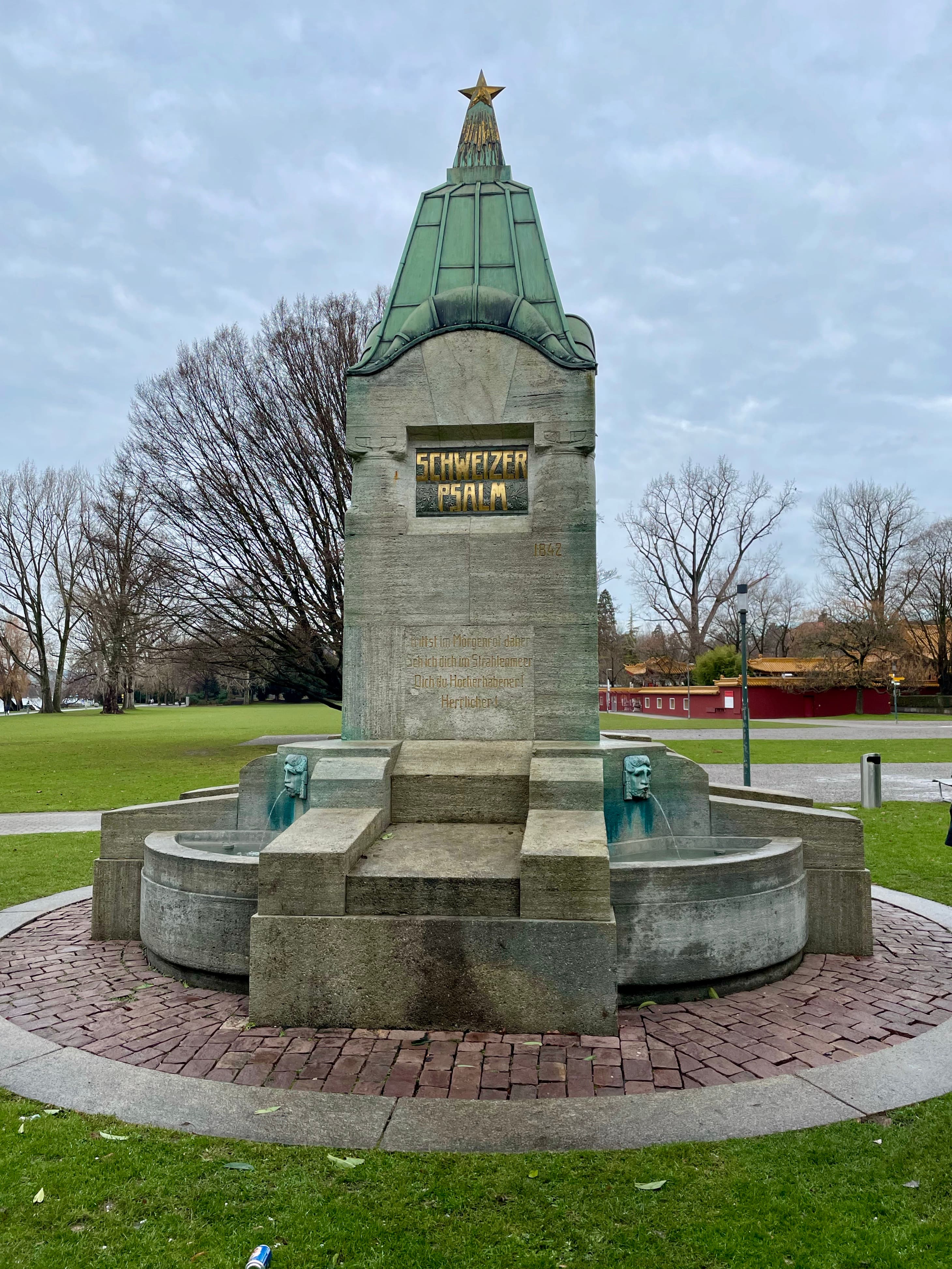 Schweizerpsalm-Denkmal am Zürichhorn